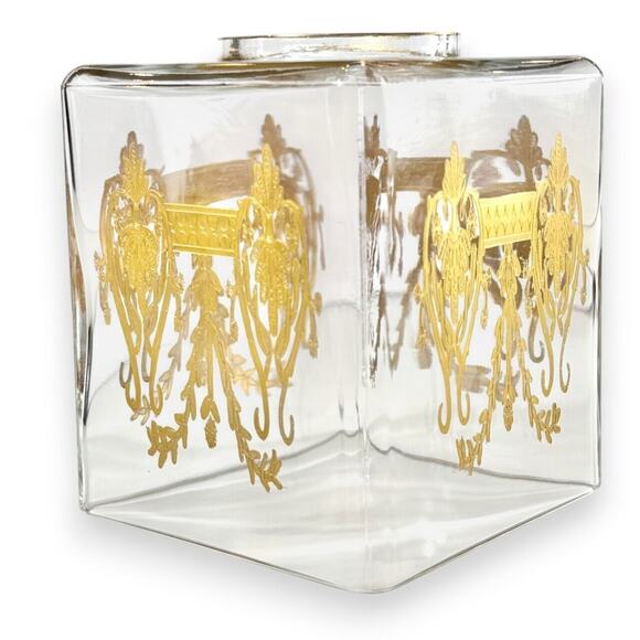Arte Italica Other - Arte Italica Vetro Gold Glass Tissue Holder Box Italy oldmoney luxury Baroque